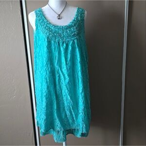 Style Aqua Lace Dress